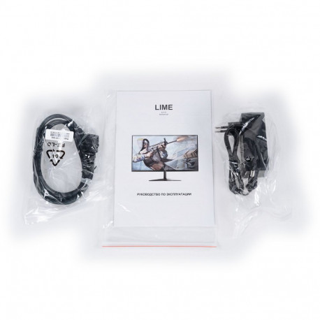 Монитор Lime E215A 21.5" Black (VA, 1920x1080, VGA+HDMI, 6.5 ms, 178°/178°, 250 cd/m, 3000:1, 75Hz, внутр. БП, VESA 100, Flat)-6