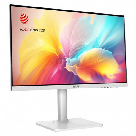 Монитор 23.8" MSI Modern MD2412PW IPS, 1920x1080, 100Hz, 4ms, 300сd/m, 1000:1, HDR | HDMI(1.4b), Type-C(PD-15W) | HAS, Pivot, Swivel, ExPSU, Speakers, Vesa 75, White-1