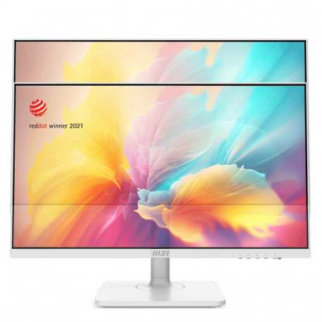 Монитор 23.8" MSI Modern MD2412PW IPS, 1920x1080, 100Hz, 4ms, 300сd/m, 1000:1, HDR | HDMI(1.4b), Type-C(PD-15W) | HAS, Pivot, Swivel, ExPSU, Speakers, Vesa 75, White-6