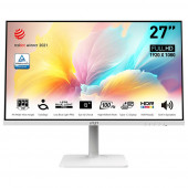 Монитор 27" MSI Modern MD2712PW IPS, 1920x1080, 100Hz, 4ms, 300сd/m, 1000:1, HDR | HDMI(1.4b), Type-C(PD-15W) | HAS, Pivot, Swivel, ExPSU, Speakers, Vesa 75, White