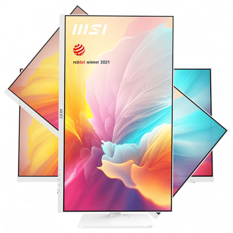 Монитор 27" MSI Modern MD2712PW IPS, 1920x1080, 100Hz, 4ms, 300сd/m, 1000:1, HDR | HDMI(1.4b), Type-C(PD-15W) | HAS, Pivot, Swivel, ExPSU, Speakers, Vesa 75, White-8