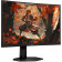 Монитор 27" AOC C27G4ZXU Curved VA, 1920x1080, 280Hz, 0,3ms, 300сd/m, 3000:1, HDR10 | 2xHDMI(2.0), DP(1.4) | HAS, Pivot, Swivel, InPSU, Speakers, Vesa 100, Black