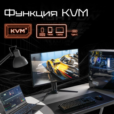 Монитор 27" Gigabyte AORUS FO27Q3-EK Black (OLED, 2560 x 1440, 360Hz, 0.03мс, 250cd/m, 1.5M:1, 2xHDMI-2.1, DP-1.4, 3xUSB3.2, USB Type-C )-16