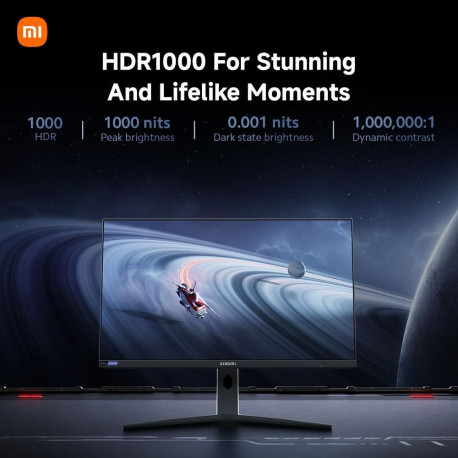 Монитор 27" Xiaomi Mini LED Gaming Monitor G Pro 27i Black-White (Fast IPS, 2560x1440, HDMI+HDMI+DP+DP, 1 ms, 178°/178°, 600 cd/m, 1000:1, 180Hz) (ELA5585EU)-6