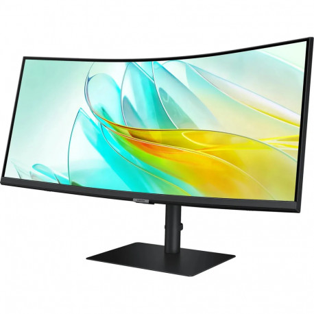 Монитор 34" SAMSUNG S34C650UAI ViewFinity S6 S65UC UWQHD Curved VA, 3440x1440, 100Hz, 5ms, 350сd/m, 3000:1, HDR10 | HDMI(2.0), DP(1.2), Type-C(PD-90W), 3xUSB3.0, RJ45 | HAS, InPSU, Speakers, Vesa 100, Black-4