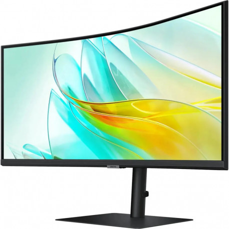 Монитор 34" SAMSUNG S34C650UAI ViewFinity S6 S65UC UWQHD Curved VA, 3440x1440, 100Hz, 5ms, 350сd/m, 3000:1, HDR10 | HDMI(2.0), DP(1.2), Type-C(PD-90W), 3xUSB3.0, RJ45 | HAS, InPSU, Speakers, Vesa 100, Black-5