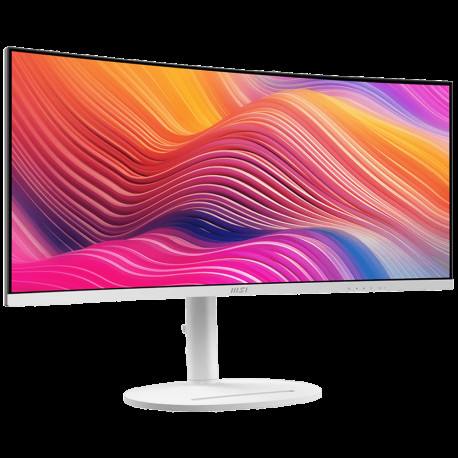 Монитор 34" MSI Modern MD342CQPW Curved VA, 3440x1440, 120Hz, 4ms, 300сd/m, 3500:1, HDR | 2xHDMI(2.0b), DP(1.4a), Type-C(PD-98W), 2xUSB3.2 | HAS, Swivel, ExPSU, , Vesa 75, White-1