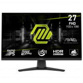 Монитор 27" MSI MAG 272F Rapid IPS, 1920x1080, 200Hz, 0,5ms, 300сd/m, 1000:1, HDR | HDMI(2.0b), DP(1.2a) | InPSU, Vesa 100, Black