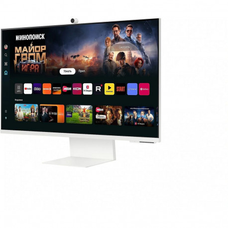 Монитор 32" SAMSUNG S32DM801UI Smart дисплей M8 M80D UHD White (VA, 3840x2160, HDMI+Type C, USB Hub, 4 ms, 178°/178°, 400 cd/m, 3000:1, 60Hz, Spk, Cam, Pivot)-10