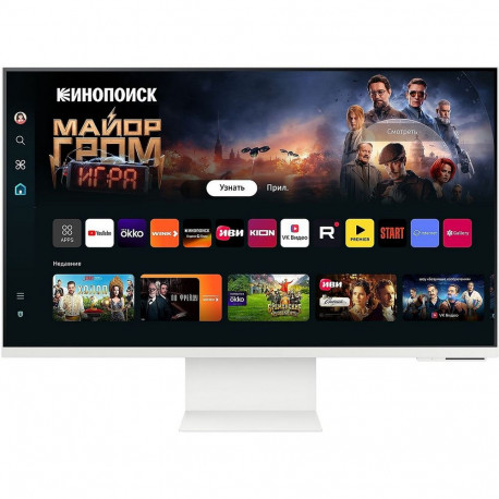 Монитор 32" SAMSUNG S32DM801UI Smart дисплей M8 M80D UHD White (VA, 3840x2160, HDMI+Type C, USB Hub, 4 ms, 178°/178°, 400 cd/m, 3000:1, 60Hz, Spk, Cam, Pivot)-13