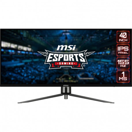 Монитор 40" MSI MAG401QR IPS, 3440x1440, 155Hz, 4ms, 400сd/m, 1000:1, HDR10 | 2xHDMI(2.0b), DP(1.4a), Type-C(PD-65W), 2xUSB2.0 | InPSU, Vesa 100, Black