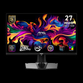 Монитор 26.5" MSI MAG 271QP QD-OLED X28 QD-OLED, 2560x1440, 280Hz, 0,03ms, 250сd/m, 1500000:1, HDR10 | 2xHDMI(2.1), DP(1.4a), Type-C(PD-15W) | HAS, Pivot, Swivel, InPSU, , Vesa 100, Black