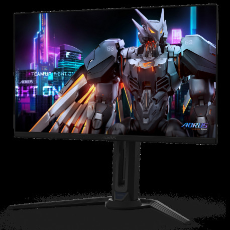 Монитор 27" Gigabyte AORUS FO27Q5P EK Black (QD-OLED, 2560×1440, 500Hz, 300 cd/m, 1,5M:1, 2xHDMI 2.1, DP 2.1 UHBR20, 1x MiniDP 2.1 UHBR20, DP 1.4 (HBR3) выход 3xUSB 3.2, USB Type-C)-1