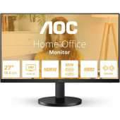 Монитор 27" AOC U27B3CF IPS, 3840x2160, 60Hz, 4ms, 350сd/m, 1000:1, HDR10 | HDMI(2.0), Type-C(PD-65W), 2xUSB 3.2 | HAS, InPSU, Speakers, Vesa 100, Black