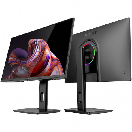 Монитор 27" AIWA MD2711 IPS, 1920x1080, 240Hz, 1ms, 300сd/m, 1000:1, HDR | 2xHDMI(2.0), 2xDP(1.2) | HAS, Pivot, Swivel, ExPSU, Speakers, Vesa 75, Black-6