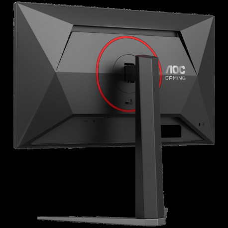 Монитор 23.8" AOC 24G4H IPS, 1920x1080, 200Hz, 0,3ms, 300сd/m, 1000:1, HDR10 | HDMI(2.0), DP(1.4) | HAS, Pivot, Swivel, InPSU, Vesa 100, Black-6