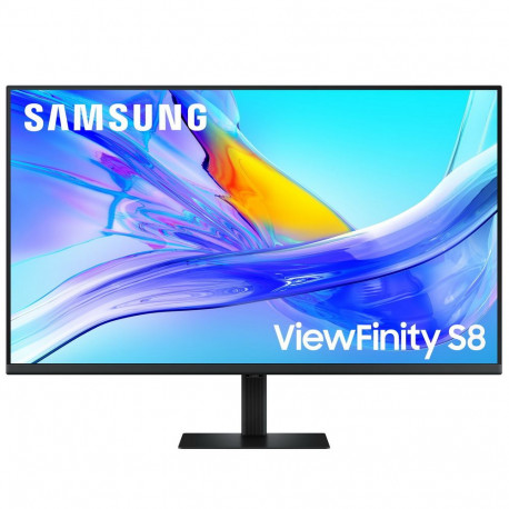 Монитор 37" SAMSUNG S37D802UAI ViewFinity S8 S80UD UHD VA, 3840x2160, 60Hz, 5ms, 350сd/m, 3000:1, HDR10 | HDMI(2.0), DP(1.2), Type-C(PD-90W), 3xUSB3.0, RJ45 | HAS, Swivel, InPSU, Vesa 100, Black
