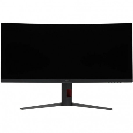 Монитор 34" AOC CU34G4 White/Silver (3440x1440, VA, 180hz, 80M:1, 300cd, 0.5ms, 2xHDMI 2.0, DP 1.4, H. adj 130mm, pivot, VESA, 3Y, Black/red)-2