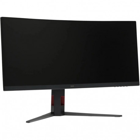 Монитор 34" AOC CU34G4 White/Silver (3440x1440, VA, 180hz, 80M:1, 300cd, 0.5ms, 2xHDMI 2.0, DP 1.4, H. adj 130mm, pivot, VESA, 3Y, Black/red)-1