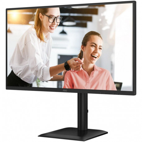 Монитор 27" AOC Q27E4CV IPS, 2560x1440, 120Hz, 4ms, 350сd/m, 1500:1 | HDMI(2.0), DP(1.4), Type-C(PD-90W), 4xUSB 3.2, RJ45 | HAS, Pivot, Swivel, InPSU, Speakers, Vesa 100, Black-3