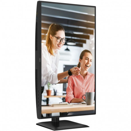 Монитор 27" AOC Q27E4CV IPS, 2560x1440, 120Hz, 4ms, 350сd/m, 1500:1 | HDMI(2.0), DP(1.4), Type-C(PD-90W), 4xUSB 3.2, RJ45 | HAS, Pivot, Swivel, InPSU, Speakers, Vesa 100, Black-6