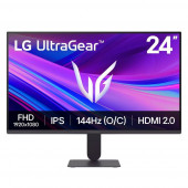 Монитор 23.8" LG 24G411A-B IPS, 1920x1080, 144Hz, 5ms, 300сd/m, 1500:1, HDR10 | HDMI(2.0), DP(1.4) | ExPSU, Vesa 100, Black