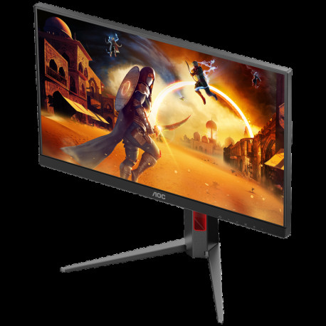 Монитор 23.8" AOC 24G4HA IPS, 1920x1080, 200Hz, 1ms, 300сd/m, 1000:1, HDR10 | 2xHDMI(2.0), DP(1.4) | HAS, Pivot, InPSU, Speakers, Vesa 100, Black/Red-3