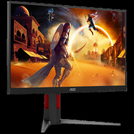Монитор 23.8" AOC 24G4HA IPS, 1920x1080, 200Hz, 1ms, 300сd/m, 1000:1, HDR10 | 2xHDMI(2.0), DP(1.4) | HAS, Pivot, InPSU, Speakers, Vesa 100, Black/Red-2