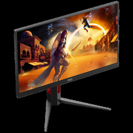 Монитор 23.8" AOC 24G4HA IPS, 1920x1080, 200Hz, 1ms, 300сd/m, 1000:1, HDR10 | 2xHDMI(2.0), DP(1.4) | HAS, Pivot, InPSU, Speakers, Vesa 100, Black/Red-5