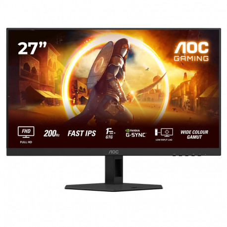 Монитор 27" AOC 27G4HRE Black (1920x1080 IPS 200Hz 0.5ms 300cd/m 1000:1 2xHDMI DP 2x2W)