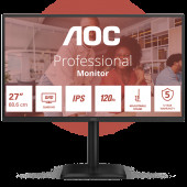 Монитор 27" AOC Q27E4U IPS, 2560x1440, 120Hz, 4ms, 350сd/m, 1500:1 | HDMI(2.0), DP(1.4), 4xUSB 3.2 | HAS, Pivot, Swivel, InPSU, Speakers, Vesa 100, Black