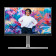 Монитор 31.5" AOC U32U3CV IPS, 3840x2160, 60Hz, 4ms, 400сd/m, 1000:1, HDR10 | 2xHDMI(2.0), DP(1.4), Type-C(PD-96W), 4xUSB 3.2, RJ45 | HAS, InPSU, Speakers, Vesa 100, Black/Grey