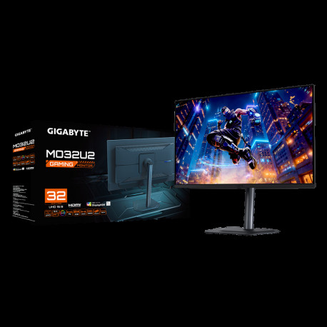 Монитор 31.5" Gigabyte MO32U2 EK Black (31,5 "QD-OLED, 3840 x 2160, 240Hz, 2xHDMI 2.1, DP 1.4, 3xUSB 3.2, USB Type-C (18Вт), 0,03 ms,178°/178°, 250 нит (типичная), 1000 нит (пиковая), 1,5 М:1, Pivot)-6