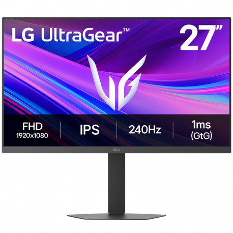 Монитор 27" LG 27G440A-B IPS, 1920x1080, 240Hz, 1ms, 400сd/m, 1000:1, HDR10, G-Sync | 2xHDMI(2.1), DP(1.4) | HAS, Pivot, Swivel, ExPSU, Vesa 100, Black