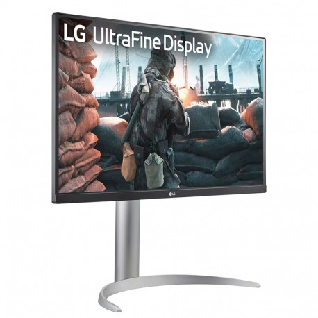 Монитор 27" LG 27UP650K-W IPS, 3840x2160, 60Hz, 5ms, 400сd/m, 1200:1, HDR10 | 2xHDMI(2.0), DP(1.4) | HAS, Swivel, ExPSU, Vesa 100, Black/Silver-1