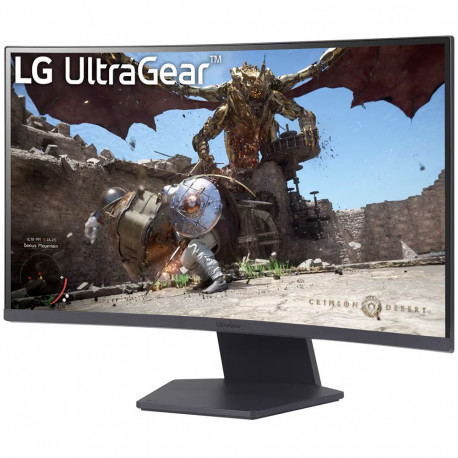 Монитор 27" LG 27GS60QC-B Curved VA, 2560x1440, 180Hz, 1ms, 300сd/m, 3000:1, HDR10 | 2xHDMI(2.0), DP(1.4) | HAS, Swivel, ExPSU, Vesa 100, Black-2