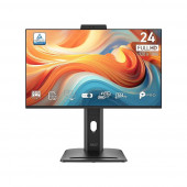 Монитор 23.8" MSI PRO MP245PDG E14 IPS, 1920x1080, 144Hz, 4ms, 250сd/m, 1000:1, HDR | HDMI(2.0b), DP(1.2a), Type-C(PD-98W), 2xUSB3.2, RJ45 | HAS, Pivot, Swivel, InPSU, Speakers, Cam, Vesa 100, Black