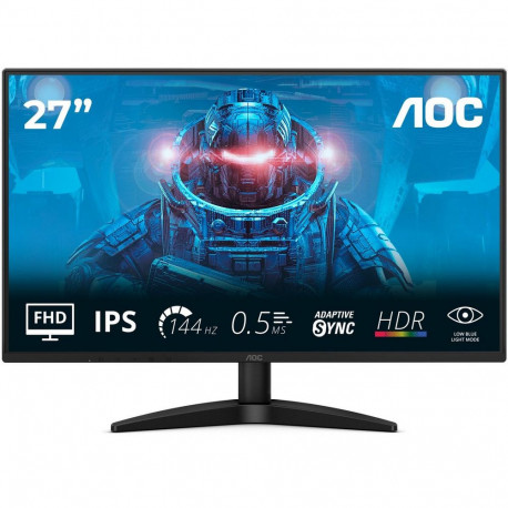 Монитор 27" AOC 27B36X Black IPS, 1920x1080, 144Hz, 4ms, 300сd/m, 1000:1 | DP(1.4) , HDMI(1.4) | ExPSU, Vesa 100, Black