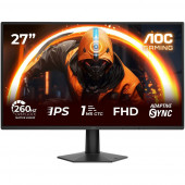 Монитор 27" AOC 27G50Z Fast IPS, 1920x1080, 260Hz, 1ms, 300сd/m, 3000:1 | 2xHDMI(2.0), DP(1.4) | ExPSU, Vesa 100, Black