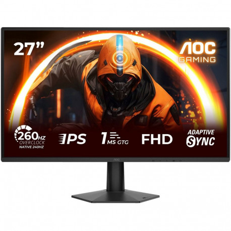 Монитор 27" AOC 27G50Z Fast IPS, 1920x1080, 260Hz, 1ms, 300сd/m, 3000:1 | 2xHDMI(2.0), DP(1.4) | ExPSU, Vesa 100, Black