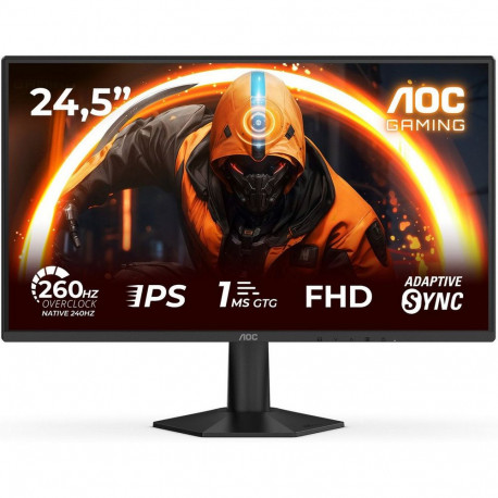 Монитор 24.5" AOC AGON 25G50Z Fast IPS, 1920x1080, 260Hz, 0.3ms, 300сd/m, 3000:1 | 2xHDMI(2.0), DP(1.4) | ExPSU, Vesa 100, Black