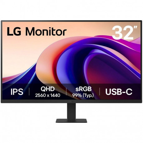 Монитор 31.5" LG 32U631A-B IPS, 2560x1440, 100Hz, 5ms, 250сd/m, 1000:1, HDR10 | HDMI(2.0), Type-C(PD-15W) | ExPSU, Vesa 100, Black