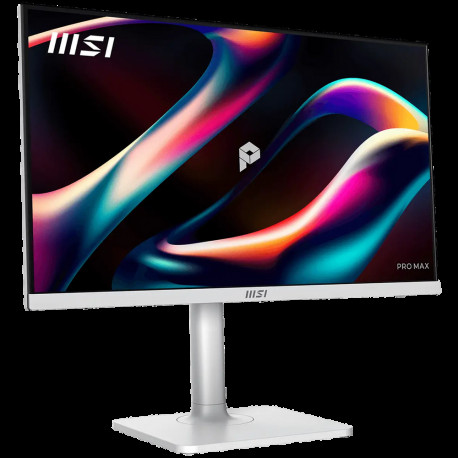 Монитор 27" MSI PRO MAX 271PHW E14 IPS, 1920x1080, 144Hz, 4ms, 300сd/m, 1500:1, HDR | HDMI(2.0b), DP(1.2a), Type-C(PD-65W), 2xUSB3.2 | HAS, Pivot, Swivel, InPSU, Speakers, Vesa 75, White-1