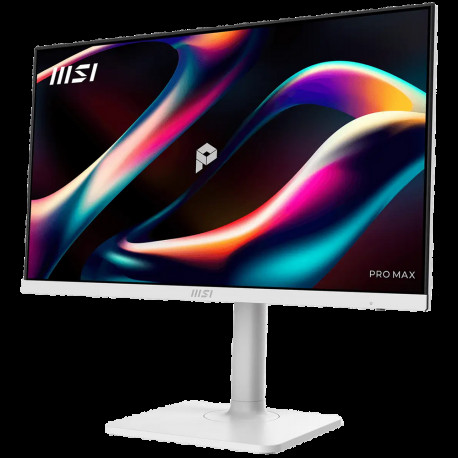 Монитор 23.8" MSI PRO MAX 241PHW E14 IPS, 1920x1080, 144Hz, 4ms, 300сd/m, 1500:1, HDR | HDMI(2.0b), DP(1.2a), Type-C(PD-65W), 2xUSB3.2 | HAS, Pivot, Swivel, InPSU, Speakers, Vesa 75, White-2