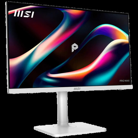 Монитор 23.8" MSI PRO MAX 241PHW E14 IPS, 1920x1080, 144Hz, 4ms, 300сd/m, 1500:1, HDR | HDMI(2.0b), DP(1.2a), Type-C(PD-65W), 2xUSB3.2 | HAS, Pivot, Swivel, InPSU, Speakers, Vesa 75, White-1