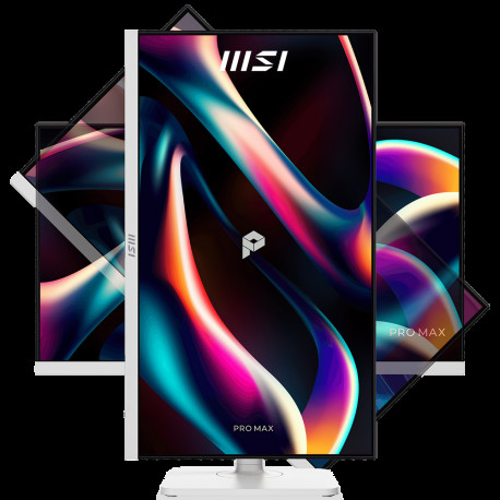 Монитор 27" MSI PRO MAX 271QPHW E14 IPS, 2560x1440, 144Hz, 4ms, 300сd/m, 1500:1, HDR | 2xHDMI(2.0b), DP(1.2a), Type-C(PD-65W), 2xUSB3.2 | HAS, Pivot, Swivel, InPSU, Speakers, Vesa 75, White-6