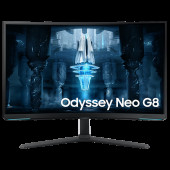 Монитор 32" SAMSUNG S32BG850NM Odyssey Neo G8 Curved VA, 3840x2160, 240Hz, 1ms, 350сd/m, 1000:1, HDR10 | 2xHDMI(2.1), DP(1.4), 2xUSB3.0 | HAS, Swivel, ExPSU, Vesa 100, Black