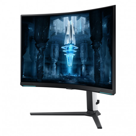 Монитор 32" SAMSUNG S32BG850NM Odyssey Neo G8 Curved VA, 3840x2160, 240Hz, 1ms, 350сd/m, 1000:1, HDR10 | 2xHDMI(2.1), DP(1.4), 2xUSB3.0 | HAS, Swivel, ExPSU, Vesa 100, Black-3