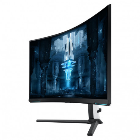 Монитор 32" SAMSUNG S32BG850NM Odyssey Neo G8 Curved VA, 3840x2160, 240Hz, 1ms, 350сd/m, 1000:1, HDR10 | 2xHDMI(2.1), DP(1.4), 2xUSB3.0 | HAS, Swivel, ExPSU, Vesa 100, Black-5
