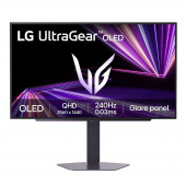 Монитор 26.5" LG 27GX704A-B OLED, 2560x1440, 240Hz, 0,03ms, 800сd/m, 1.5M:1, HDR10 | 2xHDMI(2.1), DP(1.4), 2xUSB3.0 | HAS, Pivot, Swivel, ExPSU, Vesa 100, Black
